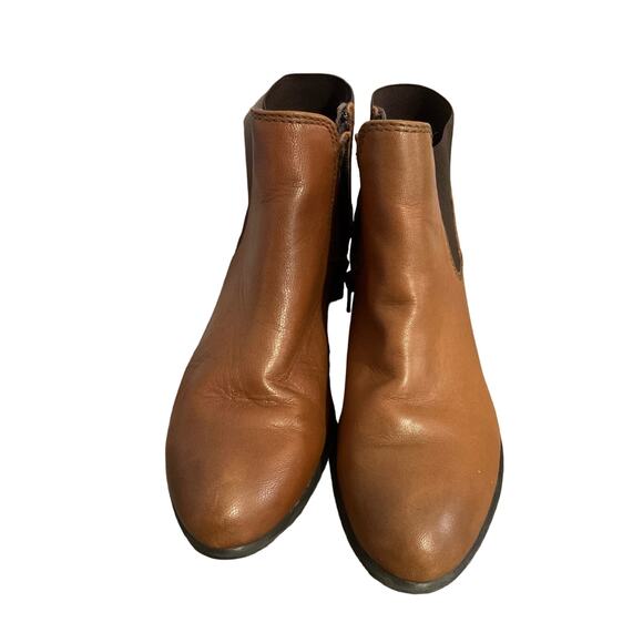 Steve Madden Size 7.5M Brown Bootie Ankle Boot Zip Sides - Picture 7 of 15